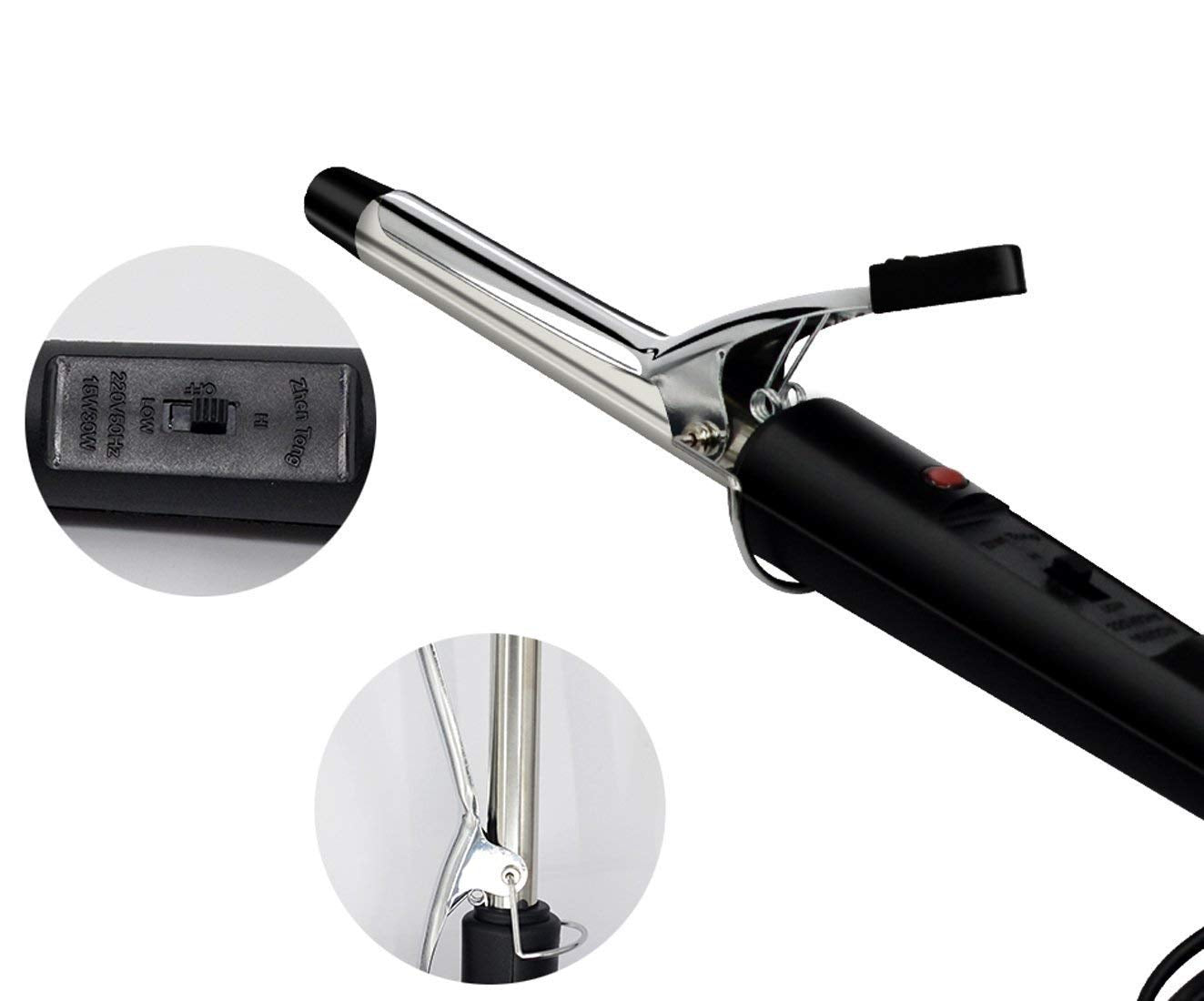 Adjustable temperature curling rod for perfect curls. Adjustable temperature curling rod for perfect curls.